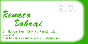 renato dobrai business card